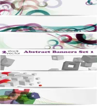 بنرات فيكتور رقميه رائعه  Vectors - Abstract Banners Set 1 