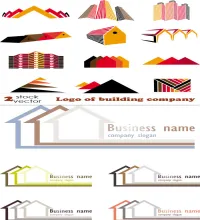 فيكتور شعارات منازل  Vectors - Logo of building company