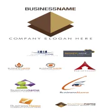 شعارات فيكتور شركات جميله Stock: Logo vector business