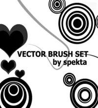فرش فوتوشوب فيكتور روعه vector brush set