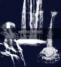 تحميل فرش فوتوشوب ماء Waterfall Brushes