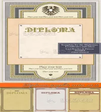 تحميل فيكتور شهادات رائعه vectors - Diplomas template set 022