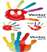 تحميل فيكتور ايدي Vectors - conceptual hand shape or print