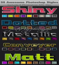تحميل 50 ستايل للفوتوشوب Awesome Styles for Photoshop