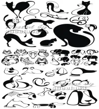 تصاميم حيوانات مضحكه Funny Animals Silhouettes