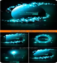 تحميل خلفيات فيكتور  Beautiful blue shine vector backgrounds 