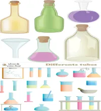 تصميم ادوات مختبر زجاجيه Different Tubes