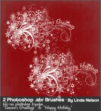 تحميل فرش فوتوشوب العيد Happy Holidays Photoshop Brushes