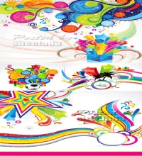 خلفيات ملونه فيكتور اكثر من رائعه Multicolor Abstract Backgrounds