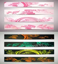 بنرات مميزه ملفات مفتوحه vectors - Abstract banners 8