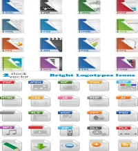 ايقونات برامج Vectors - Bright Logotypes Icons
