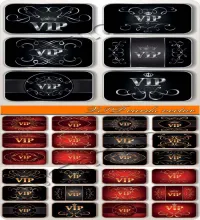 تحميل بطاقات فيكتور Vectors - VIP cards vector
