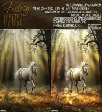 فرشة فوتوشوب ضوئيه Fantasy Lighting Brushes
