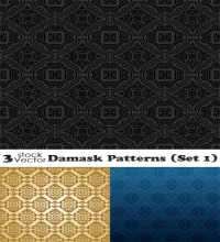 باترن نقش فيكتور جميل وجديد Damask Patterns set 1