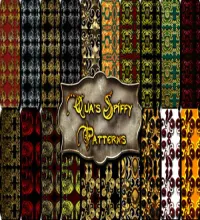 باترن فوتوشوب  22 Etched and Floral Photoshop Patterns 