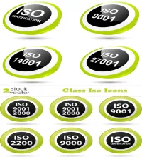 ايقونات ايزو زجاجيه روعه Vectors - Glass Iso Icons