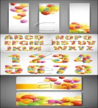بنرات بالونات مميزه واكثر من رائعه banners with ballons