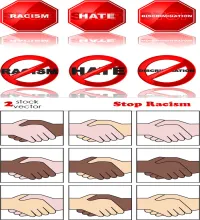 تحميل فيكتور جميل ورائع Vectors - Stop Racism
