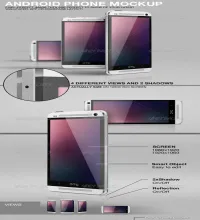 تصميم اندرويد ملف مفتوح Android Phone M0ckup
