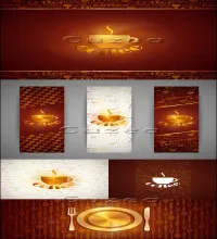 فيكتور قوائم قهوه Vectors - Cofee list menu