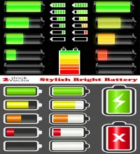 تحميل فيكتور بطاريه Vectors - Stylish Bright Battery