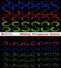 تحميل ايقونات فيكتور Vectors - Shiny Progress Icons