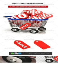 ملف مفتوح سلة تسوق psd - Shopping Cart Discount