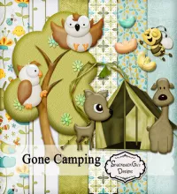 تحميل سكرابز اطفال مميز Scrap Set - Gone Camping