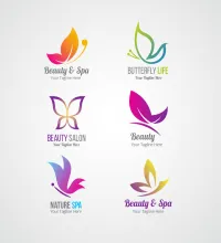 تصميم شعارات فراشات مميزة ملف مفتوح