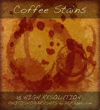 تحميل فرش فوتوشوب بقع قهوه Coffee Stains