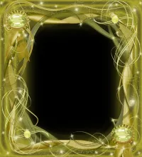 اطار وبرواز ذهبي ملف مفتوح Golden Frame psd