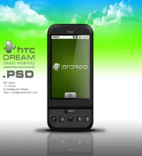 تصميم جهاز الجوال htc g1 ملف مفتوح psd تحميل مباشر