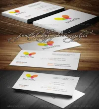 تحميل بطاقات اعمال Butterfly Business Cards