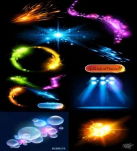تصميم فيكتور ضوئي Special Lights Effects Vectors