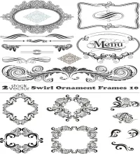 اطارات رائعه زخارف Swirl Ornament Frames 10