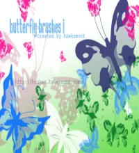 تحميل وتنزيل فرش فوتوشوب الفراشات Butterfly brushes