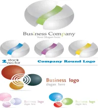 شعارات جديده بدقه عاليه وملفات مفتوحه Vectors - Company Round Logo