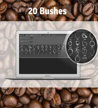 تحميل وتنزيل فرش فوتوشوب القهوى حبات البن Coffee Stain Free Brushes