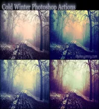 تحميل وتنزيل اكشن فوتوشوب Cold Winter Photoshop Actions