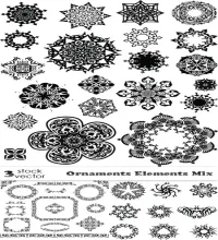 زخارف مميزه فيكتور Ornaments Elements Mix