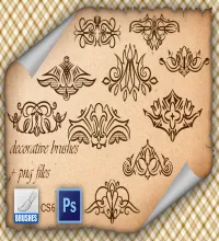 تحميل وتنزيل فرش فوتوشوب Decorative Brushes
