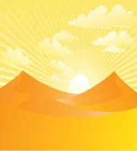 تصميم صحراء جميلة ورائعة ملف مفتوح