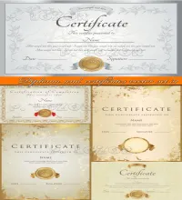 تحميل فيكتور شهادات دبلوم Diploma and certificates vector