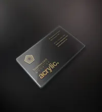 ملف مفتوح psd بطاقات Acrylic Business Card Mock-Up