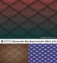 تحميل خلفيات منقوشه مميزه Damask Backgrounds (Set 47)