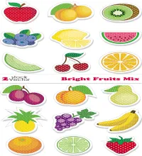 تصميم فواكه رائعه Bright Fruits Mix