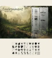تحميل فرش فوتوشوب منوعه Environment Brushes