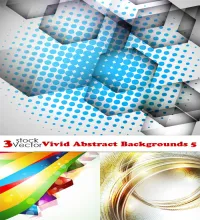 تحميل خلفيات فيكتور Vectors - Vivid Abstract Backgrounds 5