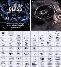 فرش فوتوشوب جديده Brushes for Photoshop - Shattered Glass