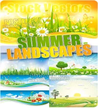 ستوكات فيكتور طبيعيه Summer landscapes ستوكات فيكتور طبيعيه Summer landscapes